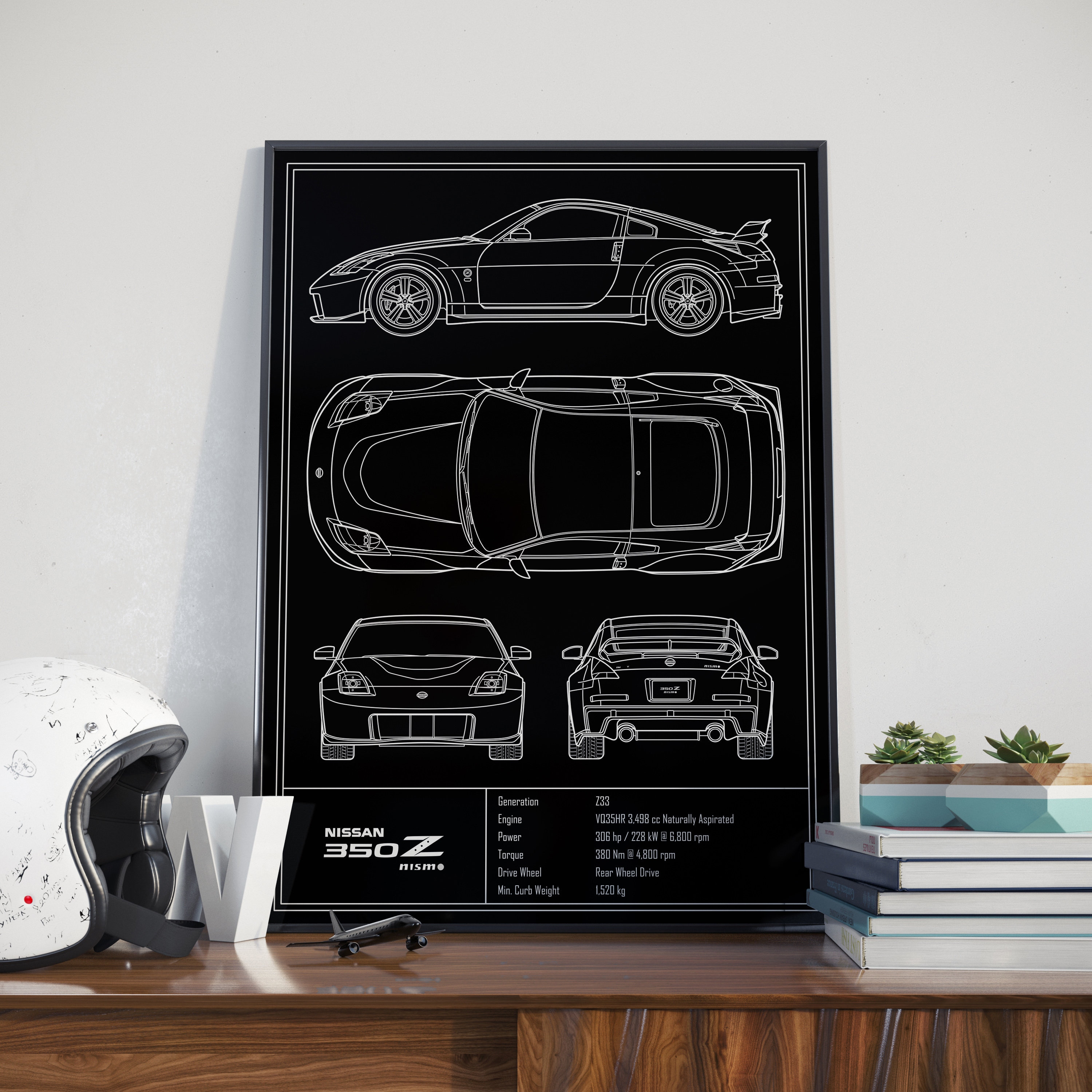 Poster Renault Vel Satis Nissan 350Z alliance 60x40