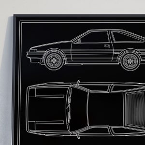 Toyota ae86 чертеж