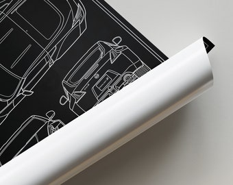 日産 370Z Z34 設計図ポスター - Etsy 日本