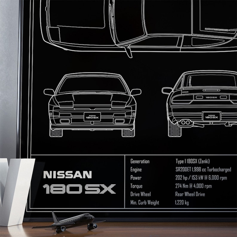Nissan 180sx blueprint