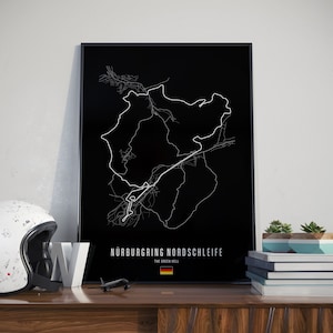 Poster Nordschleife racebaan Nürburgring