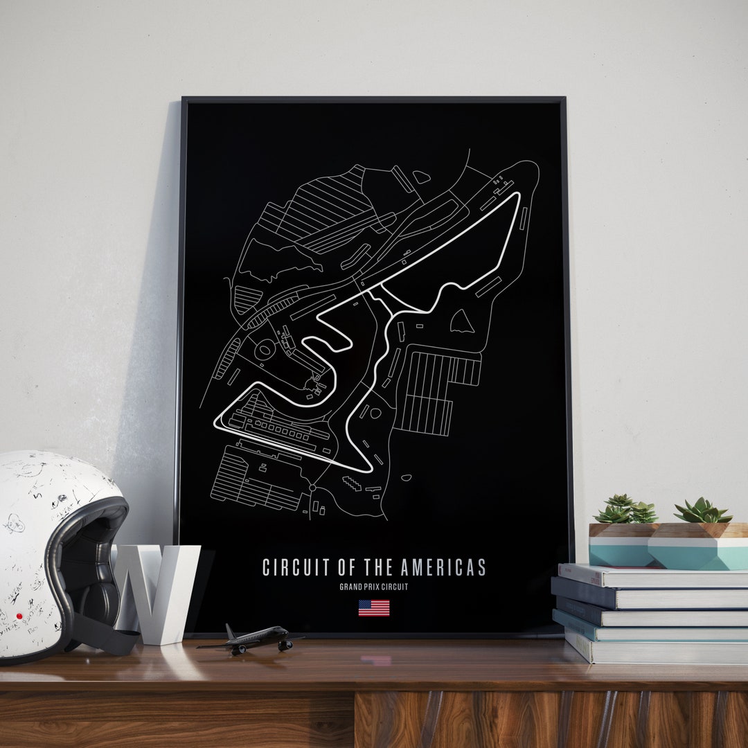 Circuit of the Americas Map Poster - Etsy