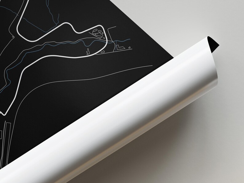 Spa-francorchamps Track Map Poster - Etsy