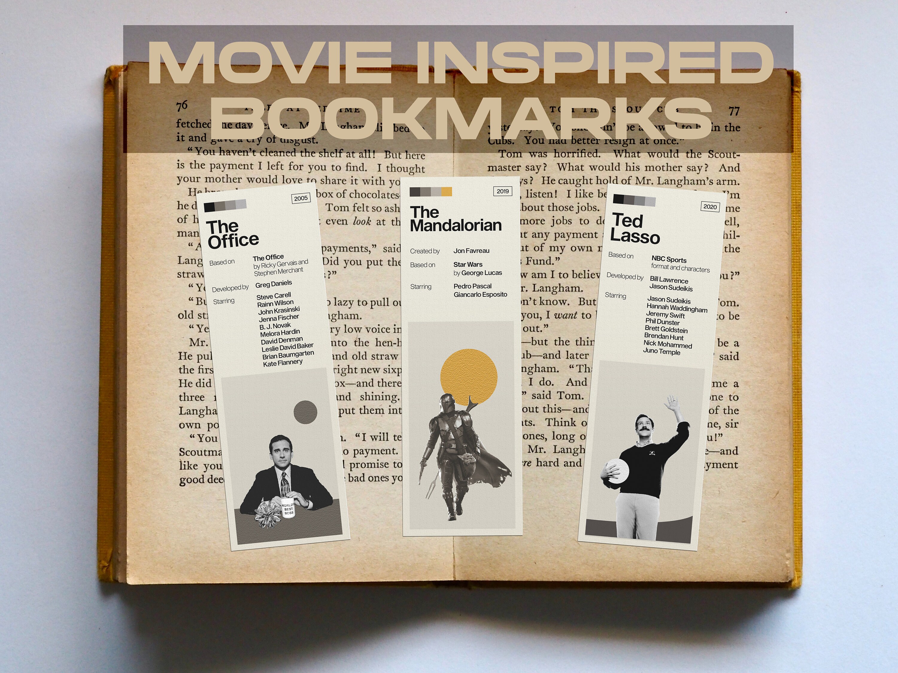 BOOKMARKS Movie Series Music RetroModern Vintage Etsy