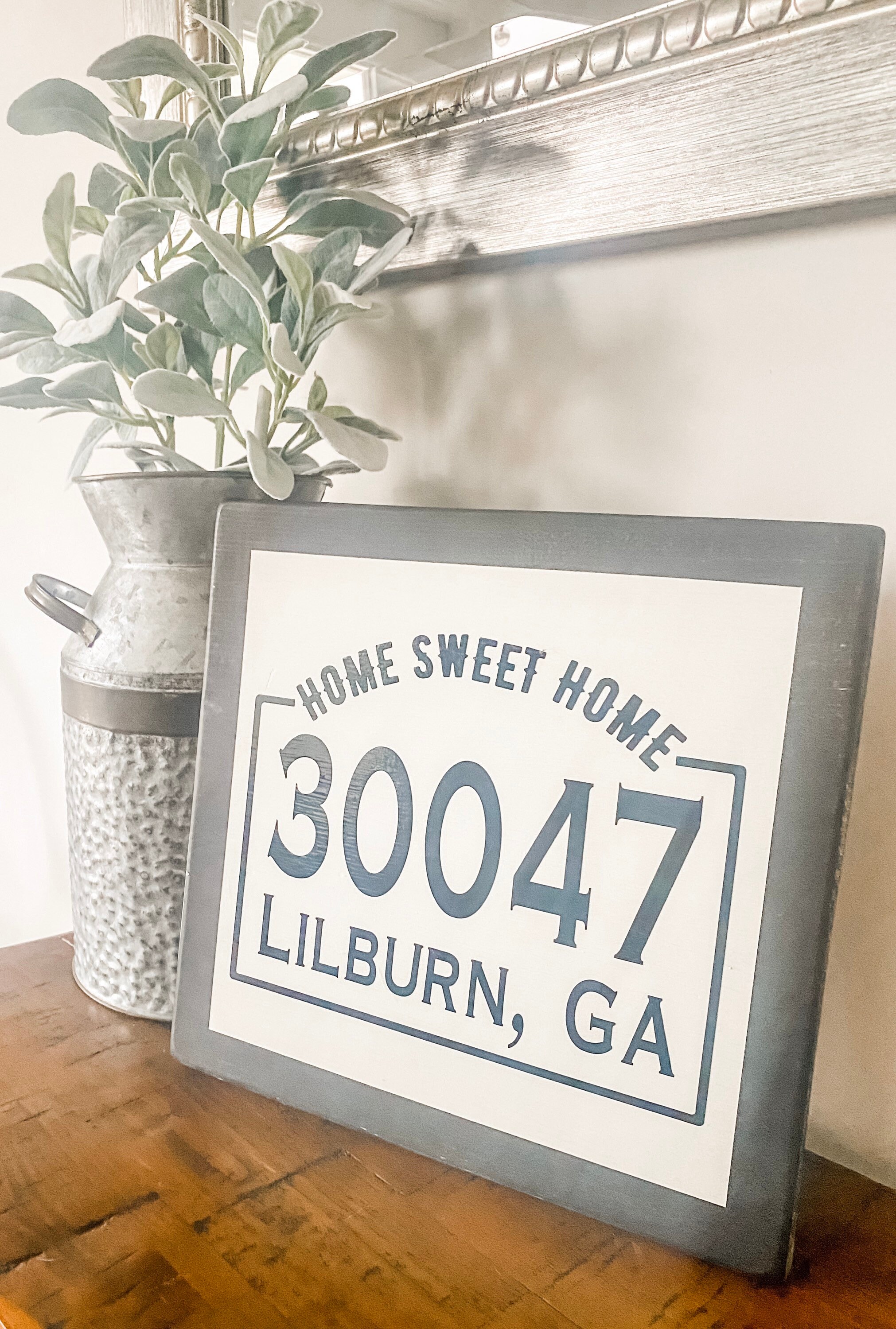 Personalized Wood Zip Code Sign Address Plaque Home Sweet ...