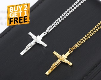 Jesus Cross Necklace - Etsy