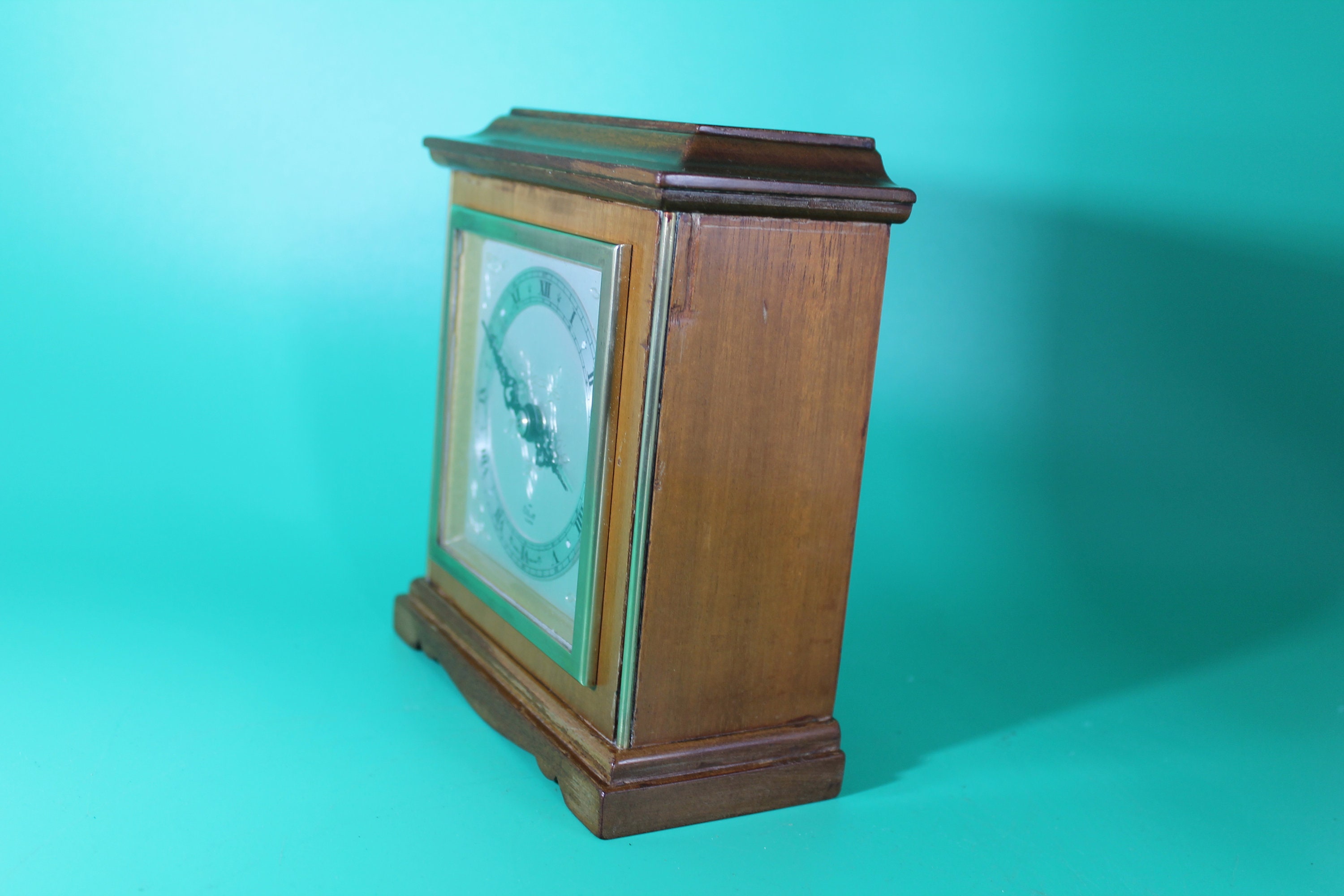 Vintage Elliott Mantel Clock, Mahogany Vintage Clock Etsy UK