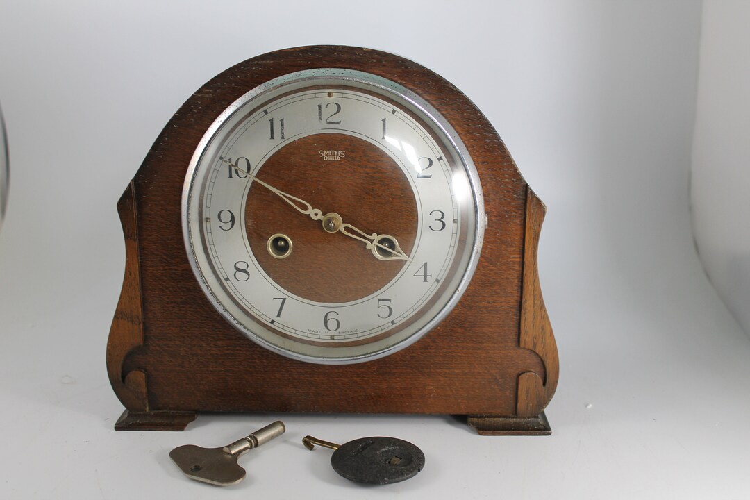 Art Deco Vintage Smiths Enfield Mantel Clock Etsy