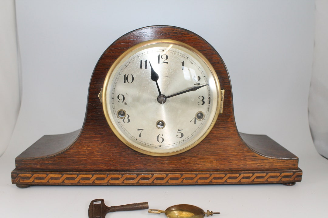 Napoleon Hat Art Deco Westminster Chime Mantle Clock Etsy UK