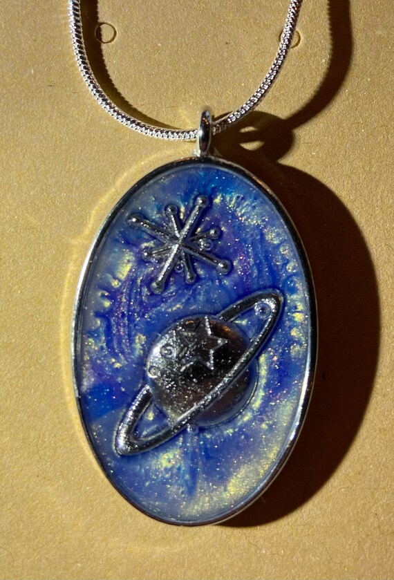 Silver Galaxy Necklace. - Etsy