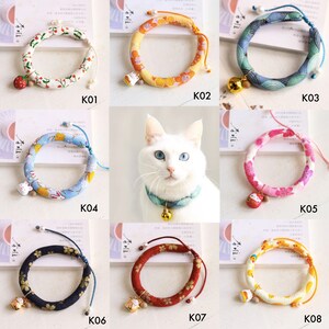 Japanese Style Dog Cat Collar Removable Pet Collar Accessories Wedding
