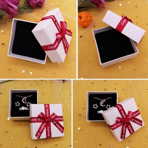 Ring Pendant Bracelet Necklace Earrings Jewelry Gift Box, Ribbon Wrapping box, Bridal Bridesmaid Jewelry Gift Boxes, Special Day Gift Boxes image 5