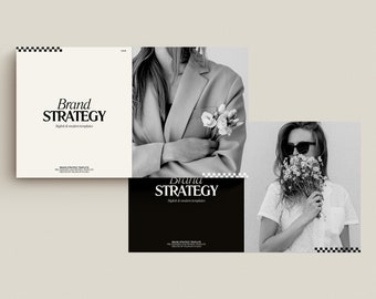 SERE Brand Strategy Template for Canva | Pitch Deck Template | Brand Presentation | Brand Identity | Brand Designer. Canva Template