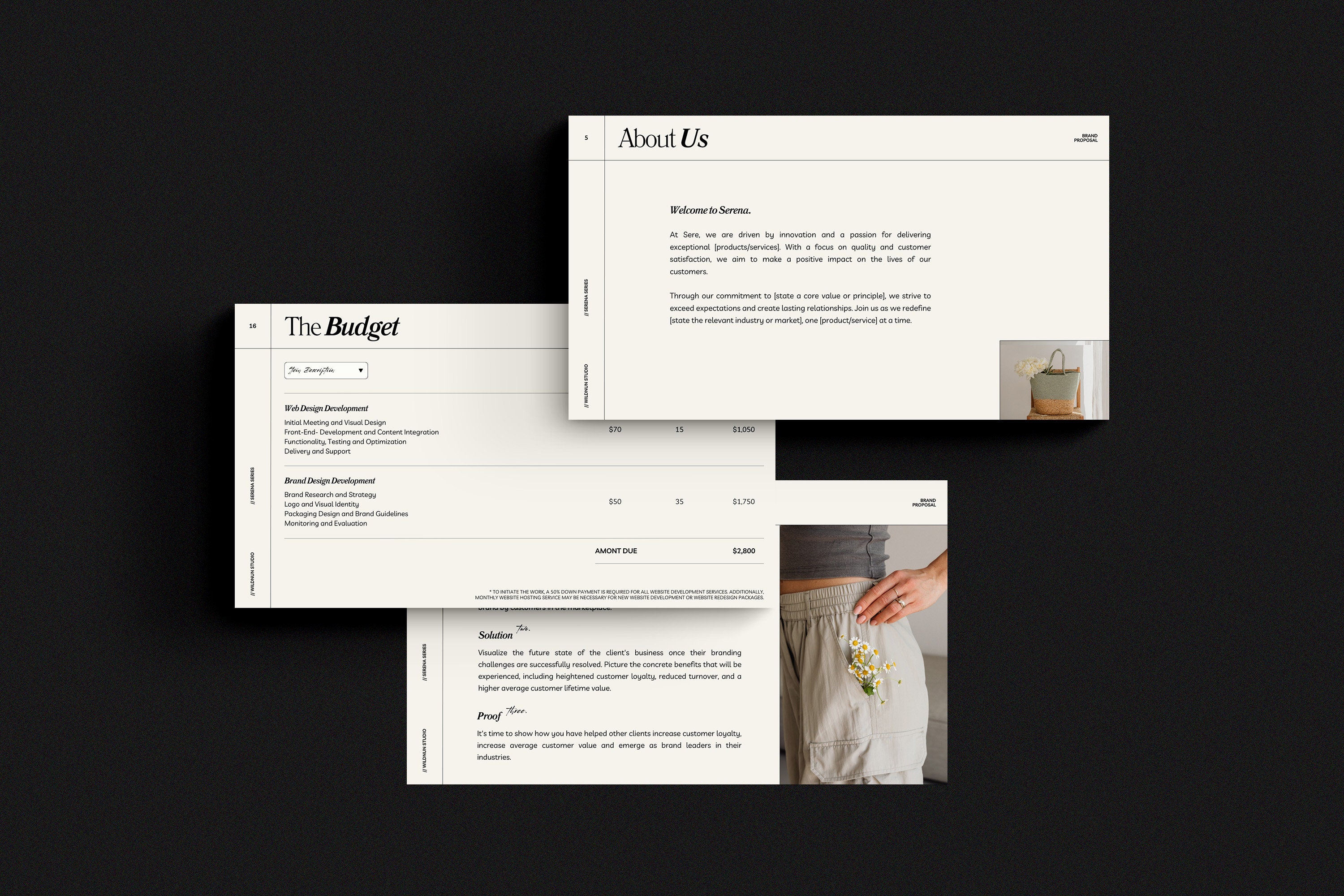 SERE Brand Proposal Template for Canva | Pitch Deck Template ...