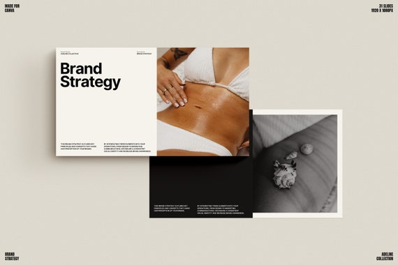 ADE Brand Strategy Template for Canva | Pitch Deck Template | Brand Presentation | Brand Identity | Brand Designer. Canva Template
