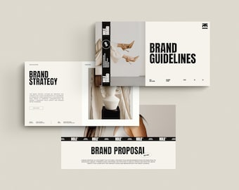 NOLE 3in1 Branding Pack. Brand Guidelines, Brand Proposal and Brand Strategy | Brand Identity | Style Guide Template | Visual Identity