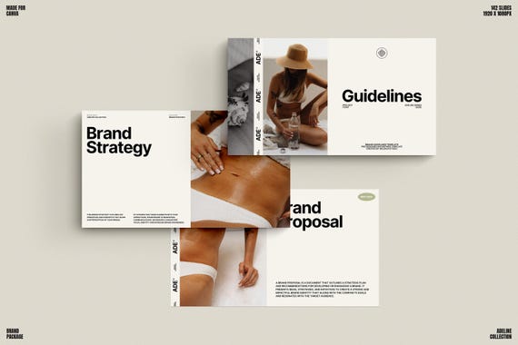 ADE 3in1 Branding Pack. Brand Guidelines, Brand Proposal and Brand Strategy | Brand Identity | Style Guide Template | Visual Identity