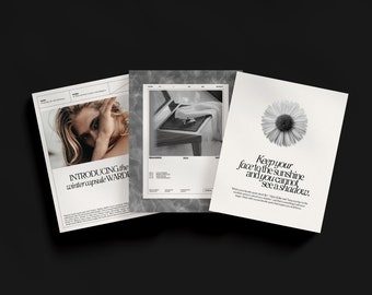 SERE (II) 120 estetiska Instagram-mallar. Kit för sociala medier. Instagram-inlägg och stories. Modern Instagram-mall. Canva-mall.