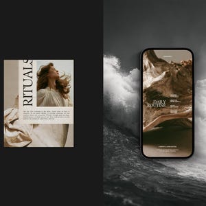 Editorial Wellness Instagram Templates. Holistic Health Canva Templates. Mindful Living Social Media Pack. Life Coach & Yoga Instagram Posts image 3