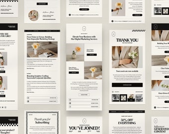 SERE - Email Newsletter Templates for Canva | Email Marketing. Newsletter Templates. Mailchimp Newsletter. Canva Templates. Email Template