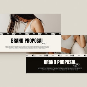 NOLE Brand Proposal Template for Canva | Pitch Deck Template | Presentation Proposal | Business Proposal | Branding Proposal. Canva Template