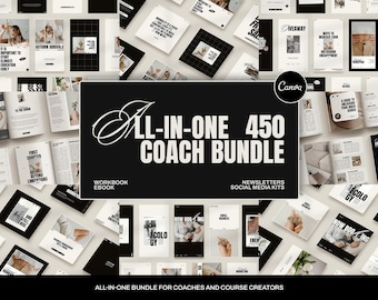 Canva Coach Template Bundle: Ebook, Workbook, Newsletter & Social Media