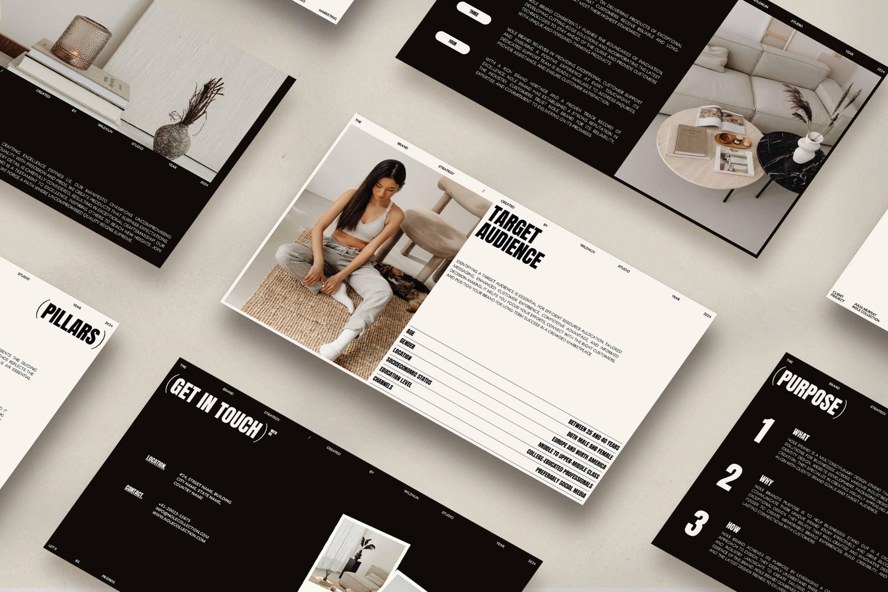 NOLE Brand Strategy Template for Canva | Pitch Deck Template | Brand ...