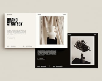 NOLE Brand Strategy Template for Canva | Pitch Deck Template | Brand Presentation | Brand Identity | Brand Designer. Canva Template