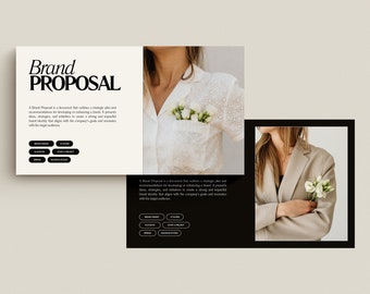 Modèle de proposition de marque SERE pour Canva | Modèle de plate-forme de pitch | Proposition de présentation | Proposition d'affaires | Proposition de marque. Modèle de toile