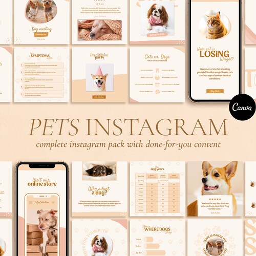Pet Engagement Question Social Media CANVA Template - Etsy