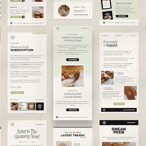 ADE - Email Newsletter Templates for Canva | Email Marketing. Newsletter Templates. Mailchimp Newsletter. Canva Templates. Email Template