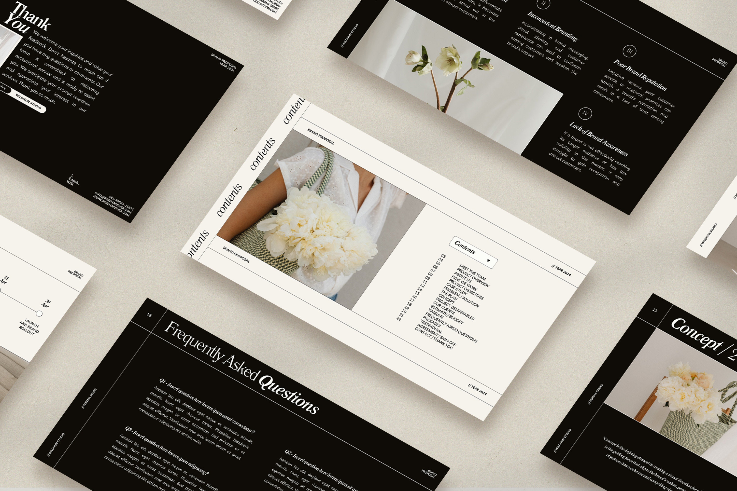 SERE Brand Proposal Template for Canva | Pitch Deck Template ...