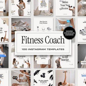 Modelli Instagram per personal trainer e personal trainer. Modelli Canva Gym per social media per personal trainer.