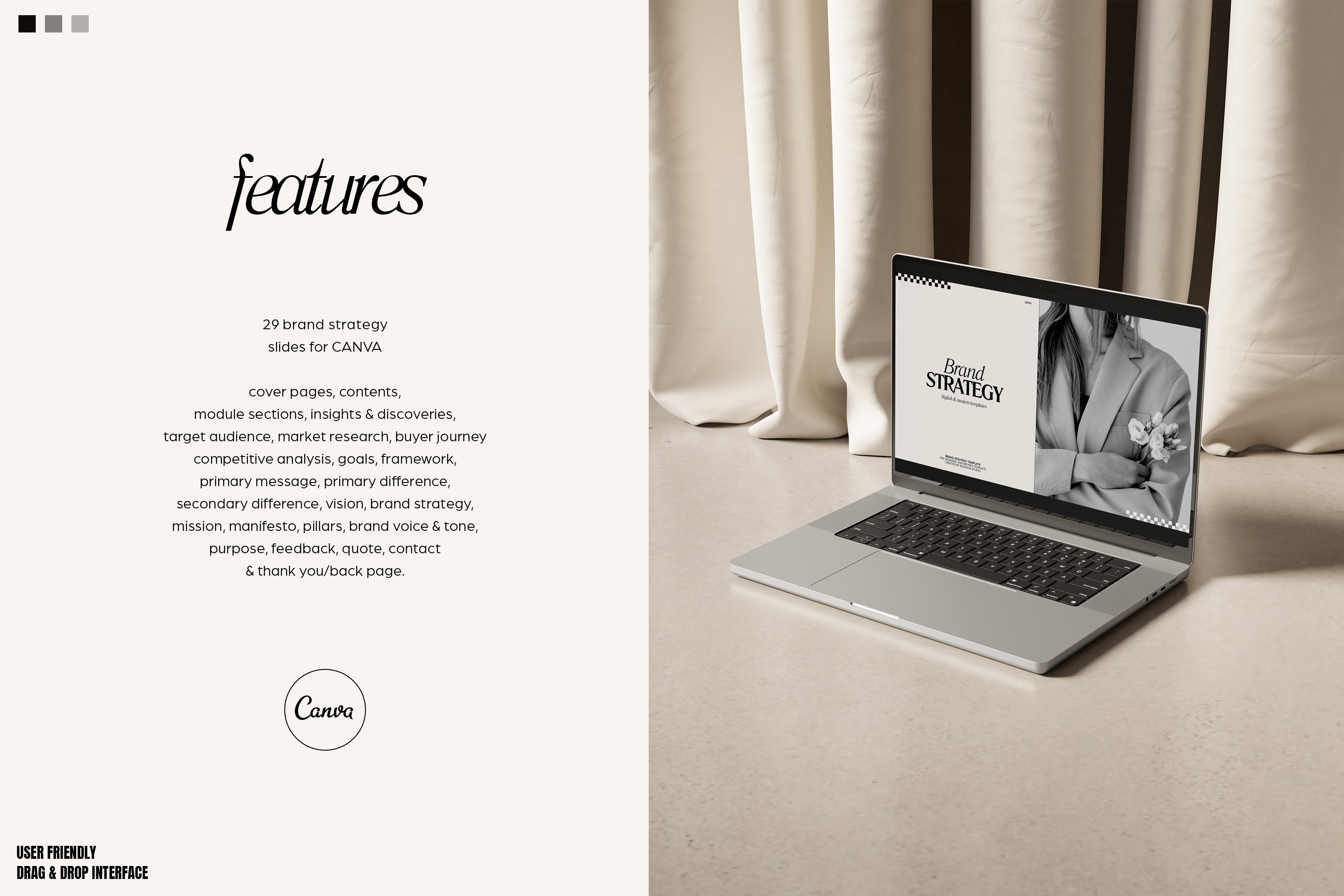 SERE Brand Strategy Template for Canva | Pitch Deck Template | Brand ...