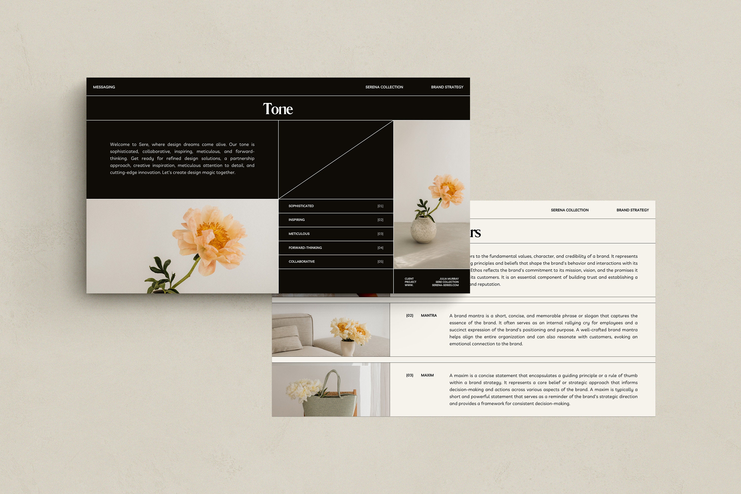 SERE Brand Strategy Template for Canva | Pitch Deck Template | Brand ...