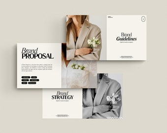 Paquete de marca SERE 3 en 1. Pautas de marca, propuesta de marca y estrategia de marca / Identidad de marca / Plantilla de guía de estilo / Identidad visual