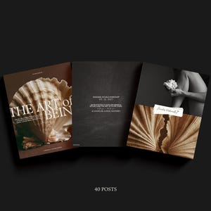 Editorial Wellness Instagram Templates. Holistic Health Canva Templates. Mindful Living Social Media Pack. Life Coach & Yoga Instagram Posts image 4