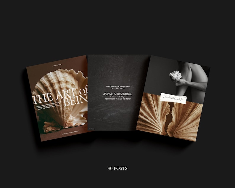Editorial Wellness Instagram Templates. Holistic Health Canva Templates. Mindful Living Social Media Pack. Life Coach & Yoga Instagram Posts image 4