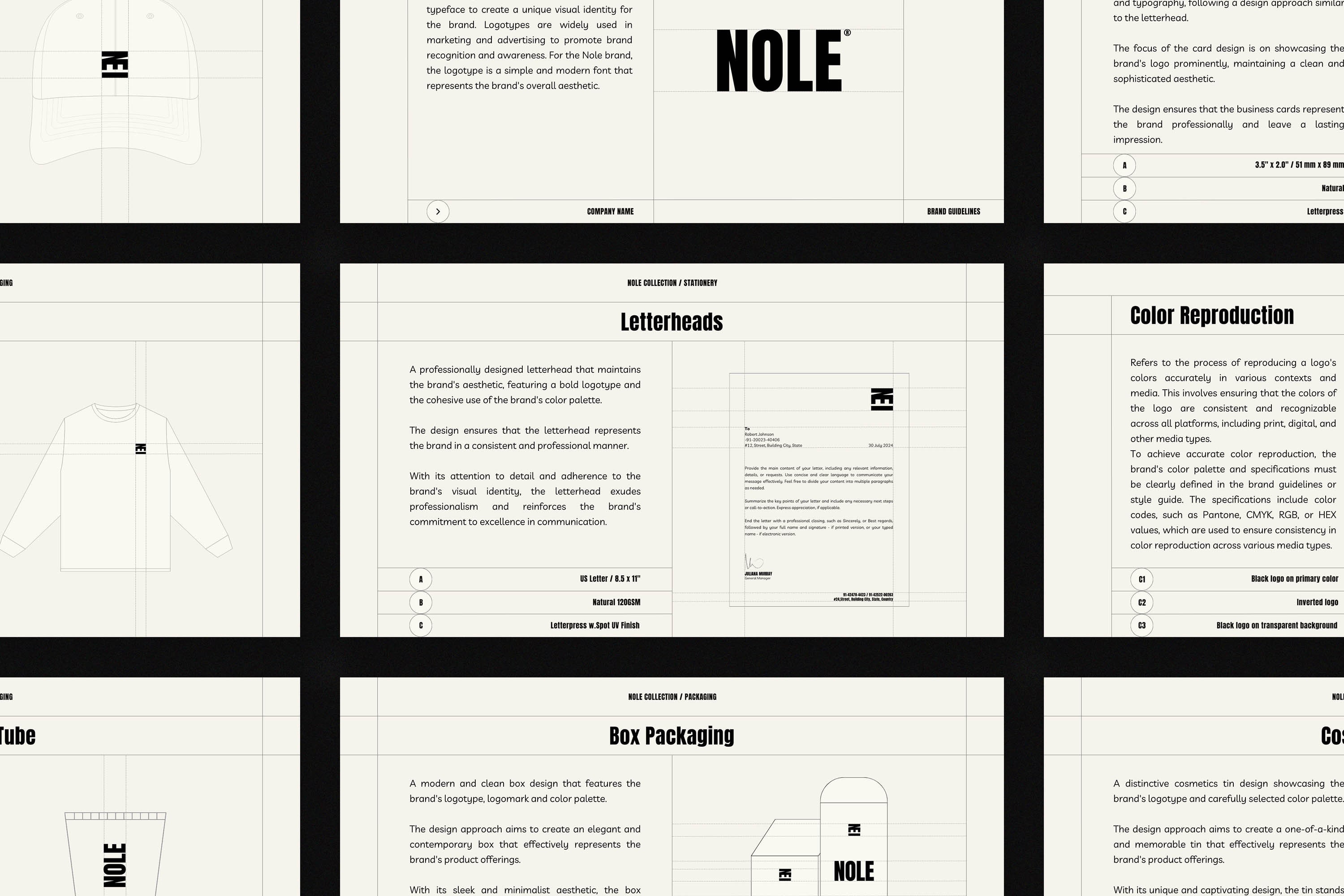 Plantilla de pautas de marca NOLE para Canva / Guía de estilo de marca ...