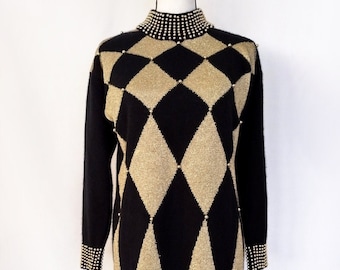 Argyle Sweater Dress - Etsy