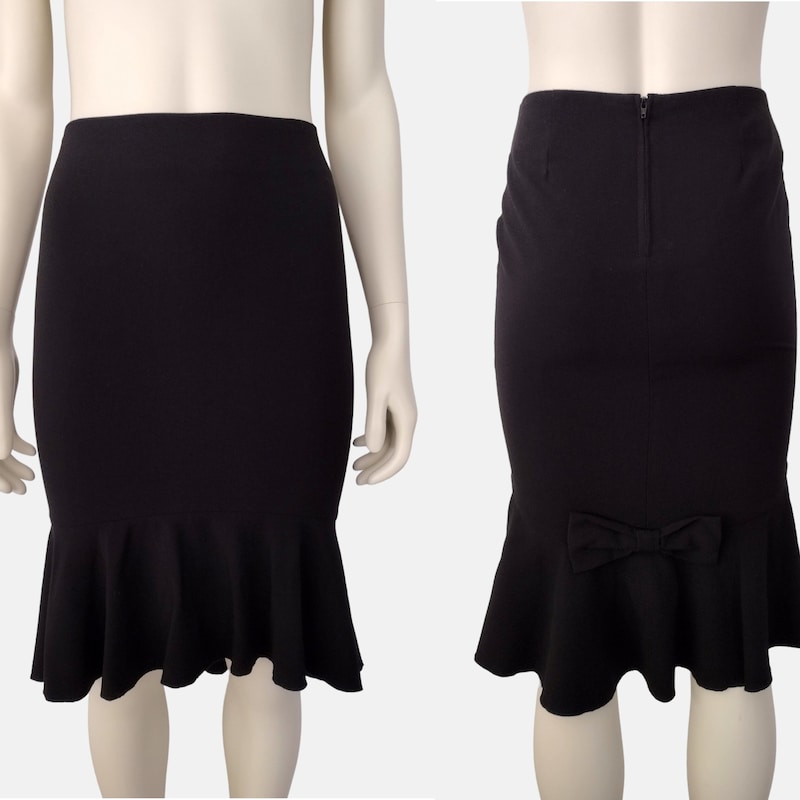 Dress Forum Lace Hem Pencil Skirt