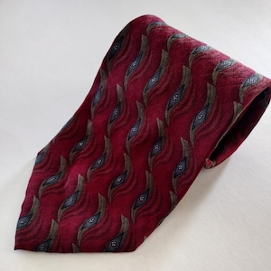 Vintage J.Z. Richards for Nordstrom Red Handmade Silk Necktie 4 x 58