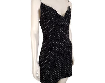 embellished cowl neck mini dress in black AX Paris Women's Black Sequin Halter Cowl Neck Mini Dress main image 1
