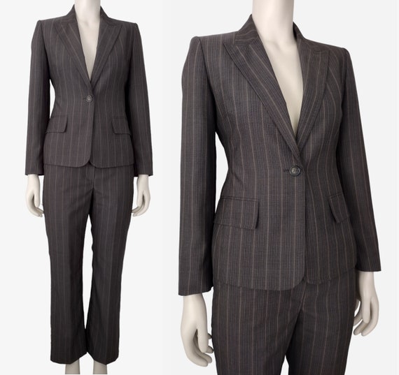 Anne klein striped pants hotsell