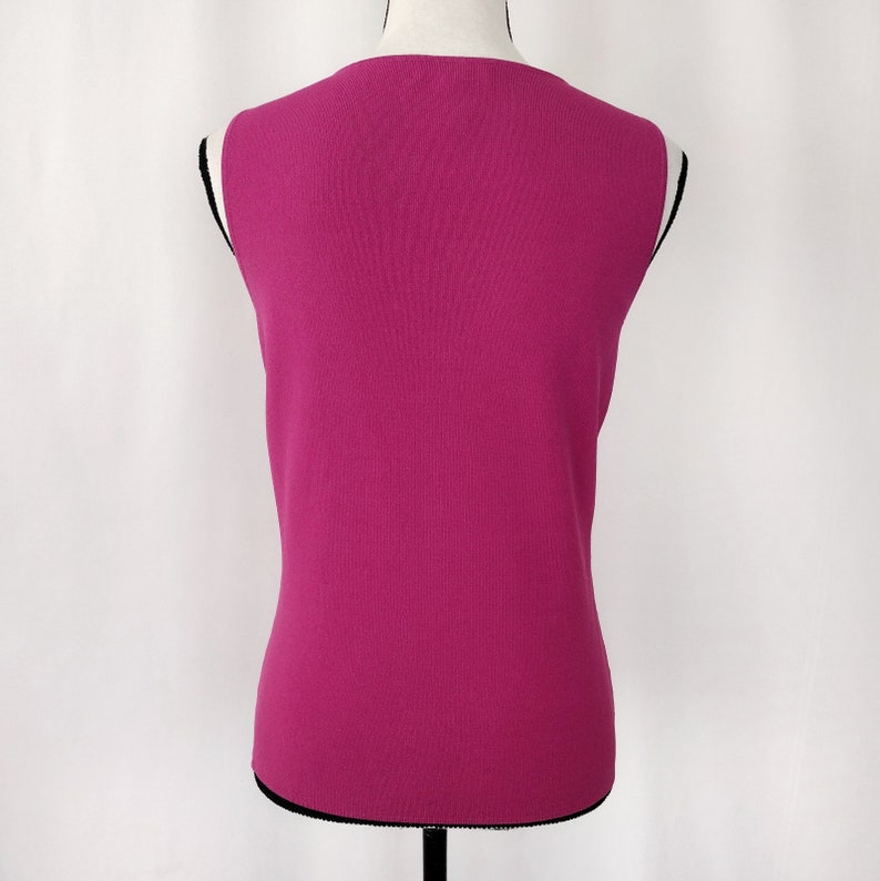 Vintage Y2K Cable & Gauge Purple Strappy Sleeveless Knit Top image 3