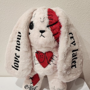 Lil Peep 11&quot; GBC Goth Bunny Plush