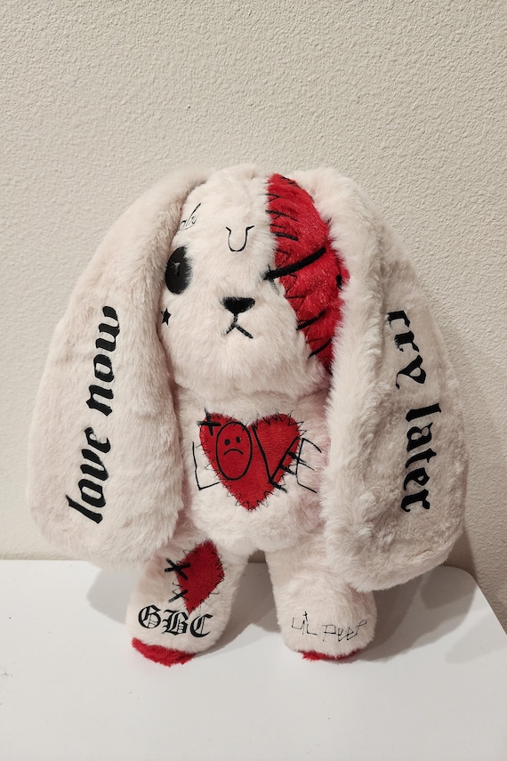 kawaii gothic bunny plush