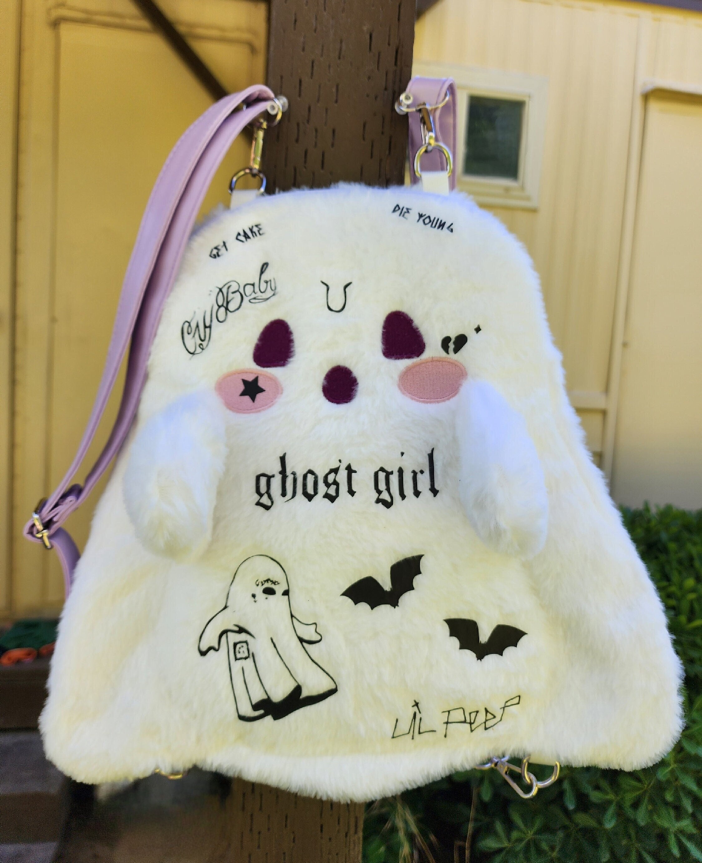 Cute Fluffy Ghost Backpack