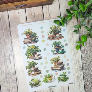 Set jusqu'à 4 planches de stickers thème intérieur cosy pour vos planner bujo journal scrapbooking monthly weekly journaling Cosy 2