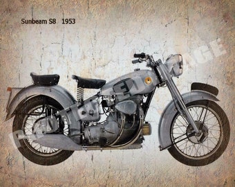 Sunbeam S7 1947 MOTORCYCLE RETRO METAL TIN SIGN POSTER WALL PLAQUE